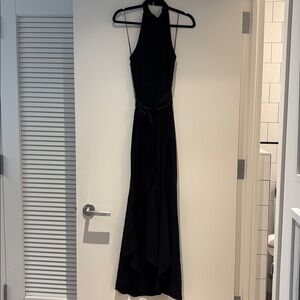 Alice and Olivia Black Halter Jumpsuit